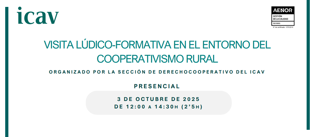Visita lúdico-formativa al entorno del cooperativismo rural para colegiados del ICAV